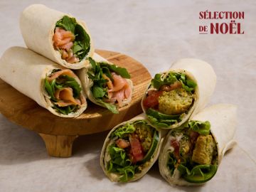 LES WRAPS SAUMON ROQUETTE - FALAFEL X12