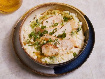 RISOTTO POULET POIREAUX