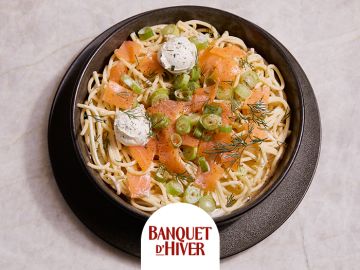 SPAGHETTI AU SAUMON FUMÉ