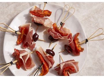 LES BROCHETTES JAMBON CRU TOMATES SÉCHÉES x18