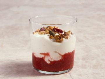 FROMAGE BLANC 0% COMPOTEE FRAISE RHUBARBE