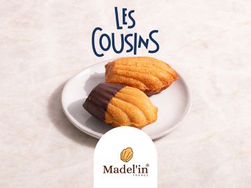DUO DE MADELEINES NATURE ET CHOCOLAT