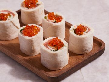 LES MINI WRAPS SAUMON OEUFS DE TRUITE X18