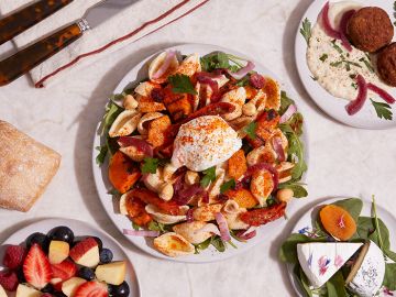 LES CONCHIGLIONI, LEGUMES ROTIS ET CHEVRE FRAIS