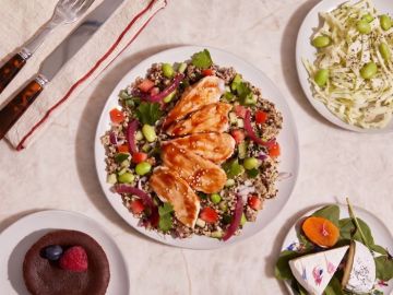 LE POULET YAKITORI, QUINOA & CRUDITES