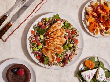 LE POULET YAKITORI, QUINOA & CRUDITES