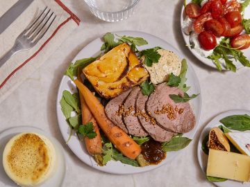 LE ROTI ET MILLEFEUILLE DE POMMES DE TERRE