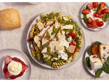 LE PÂTES PESTO VERT ET POULET